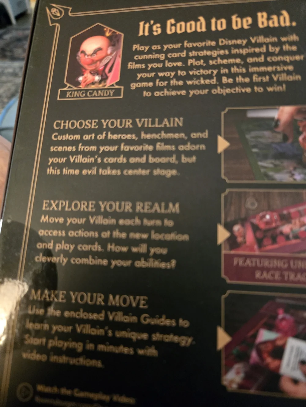 Disney Villainous Sugar and Spice Board Game - Red Cover